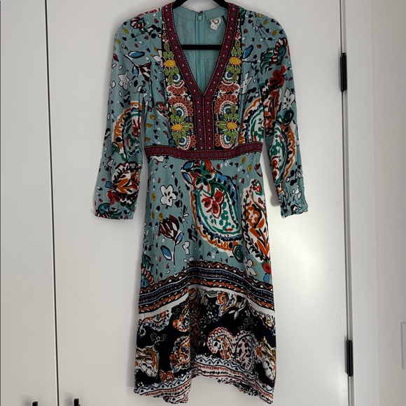 :Price Firm: Anthropologie Akemi + Kin Beaded Karina Dress in Blue - Picture 5 of 16